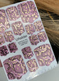 UA Slider Nail Wrap Films Pedicure Nail Wrap Films - Gold Foil – Full Toe Nail Art for Easy Pedicure