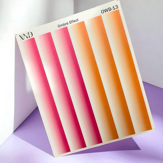 XND Products 2D Nail Decal OWB-13 Nail Water Decal – French Ombré Effect Strip | Seamless Gradient Design