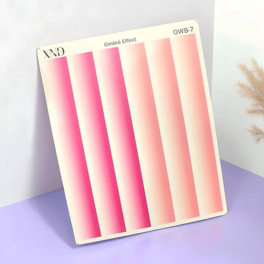 XND Products 2D Nail Decal OWB-7 Nail Water Decal – French Ombré Effect Strip | Seamless Gradient Design