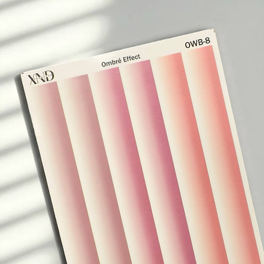 XND Products 2D Nail Decal OWB-8 Nail Water Decal – French Ombré Effect Strip | Seamless Gradient Design