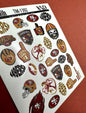 TM-1392 / Nail Decal 2D Football Teams / NFL Team/ 49ers / San Francisco