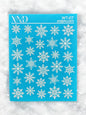 WT-07 / Nail Decal Christmas/ Snowflakes