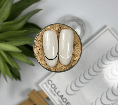 New Max 2D Nail Decal FC-109 Nail Water Decal, White French Tip, French Line, Black and White
