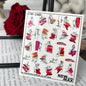 New Max 2D Nail Decal CW-140 / Nail Decal 2D/ Abstract Nails/ Line Art