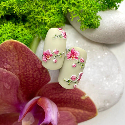 3D/319 / 3D Nail Decal / Flowers / Floral - Xochi Nail Designs LLC