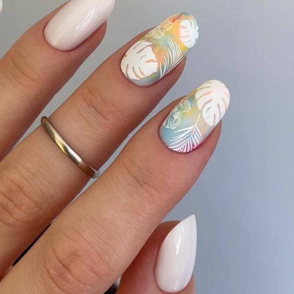 TW-442 / Nail Decal 2D/Floral &Plants / Palm Trees / Tropical - Xochi Nail Designs LLC