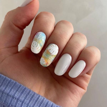 TW-442 / Nail Decal 2D/Floral &Plants / Palm Trees / Tropical - Xochi Nail Designs LLC