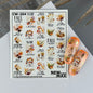 CW-204 / Nail Decal 2D / Autumn Nail Decals / Fall Nails - Xochi Nail Designs LLC