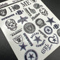 TM-1394 / Nail Decal 2D Football Teams / NFL Team/ Cowboys/ Raiders - Xochi Nail Designs LLC