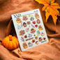 CL-04 / Nail Decal 2D / Thanksgiving Nail / Autumn - Xochi Nail Designs LLC