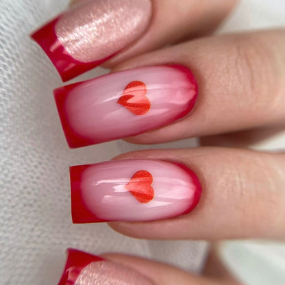 FC-49 / Nail Decal 2D /Hearts/ Love/ Valentine's Day - Xochi Nail Designs LLC