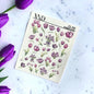 CL-56 / Nail Decal 2D/ Tulips/Spring Nails/ Purple Nails - Xochi Nail Designs LLC