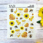 CL-65 / Nail Decal 2D / Bees / Spring - Xochi Nail Designs LLC