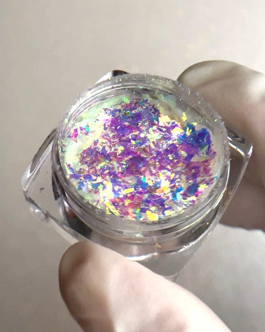 Opal Aurora Flakes , Opal Flake, Holographic Flakes, Fairy Iridescent Flakes